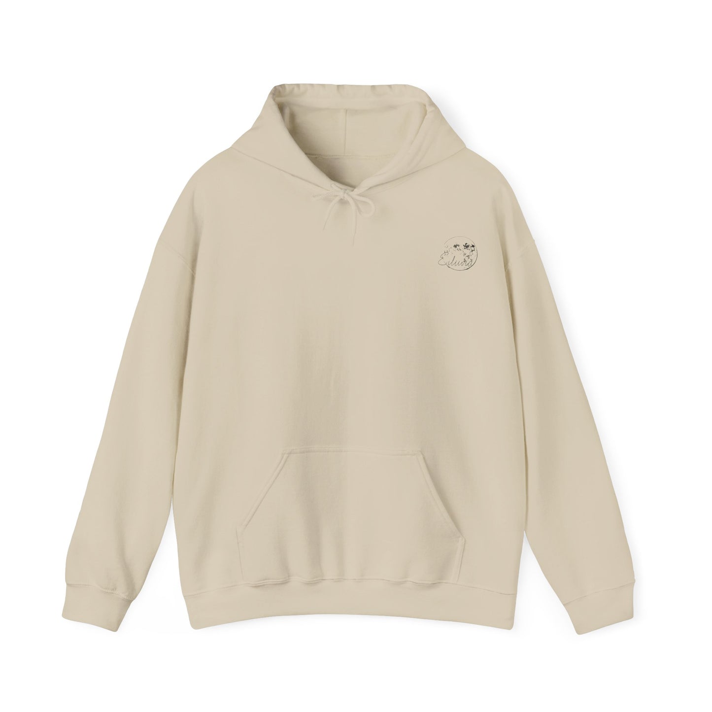 Scenic Landscape Hoodie, Monochrome, Nature Lovers | Cozy Pullover for Outdoor Adventures, Gifts, Casual Wear