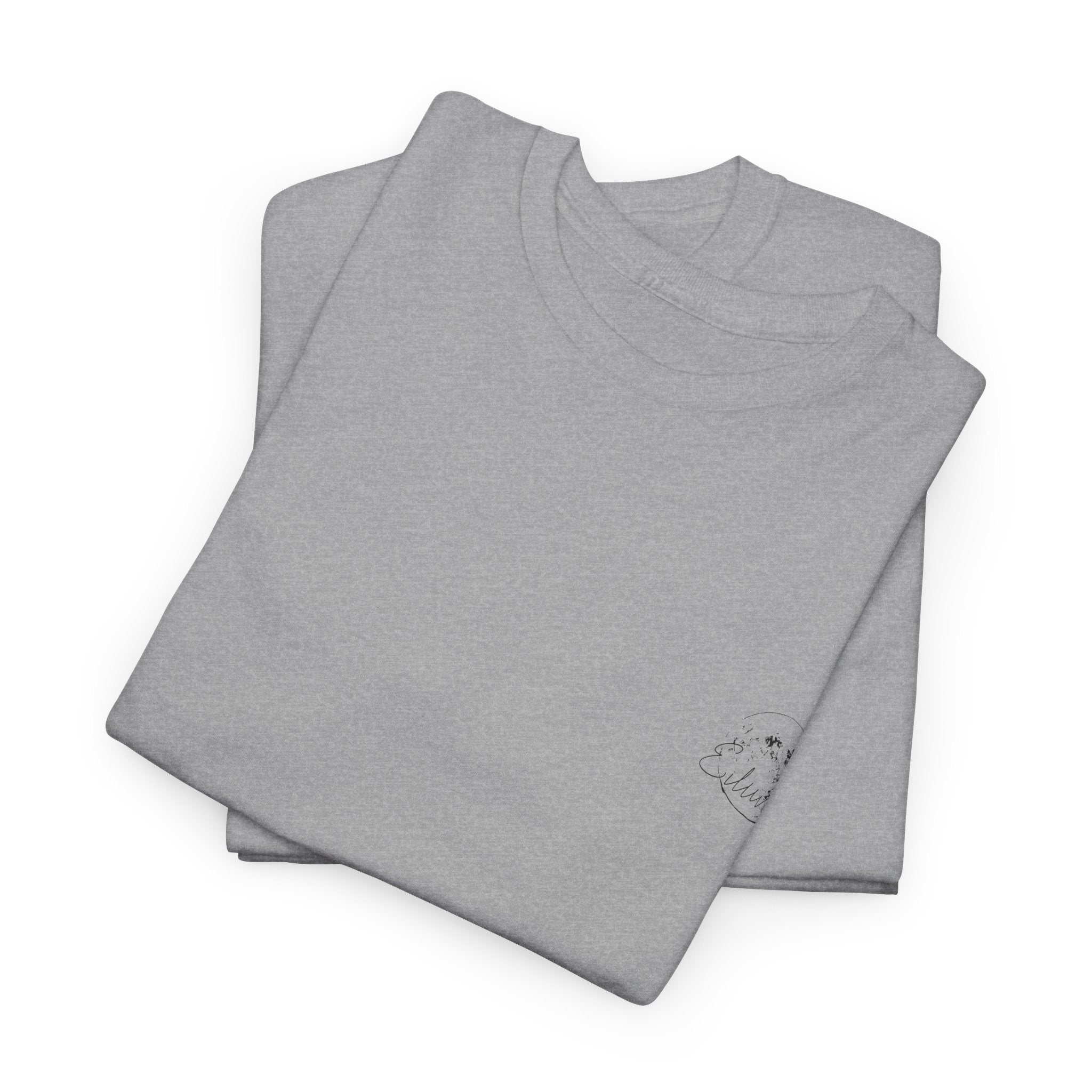 Storming Sea, Monochrome Art Tee - Heavy Cotton T-Shirt, Streetwear, Graphic Tee, Streetwear, Nature Lovers