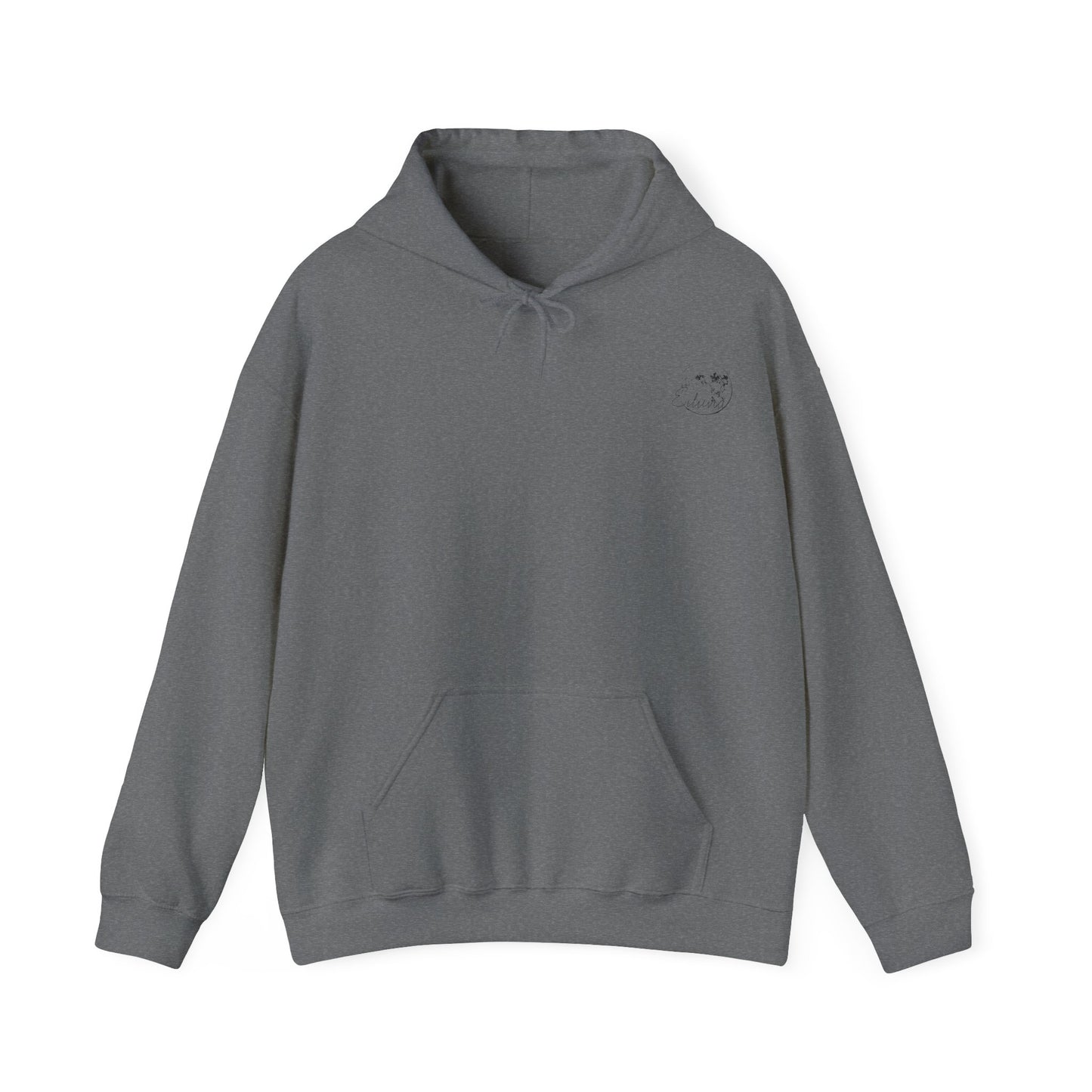 Scenic Landscape Hoodie, Monochrome, Nature Lovers | Cozy Pullover for Outdoor Adventures, Gifts, Casual Wear