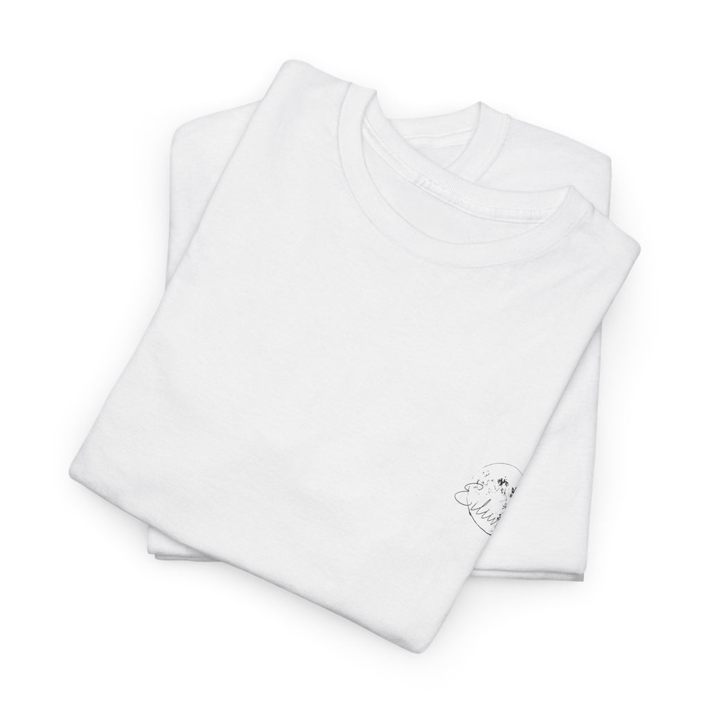 Storming Sea, Monochrome Art Tee - Heavy Cotton T-Shirt, Streetwear, Graphic Tee, Streetwear, Nature Lovers