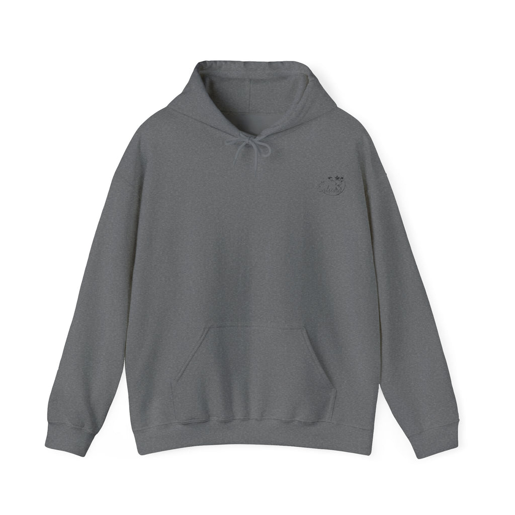 Snowy Mountain Hoodie, Cozy Sweatshirt for Nature Lovers, Streetwear, Adventure Apparel, Winter Fashion, Monochrome