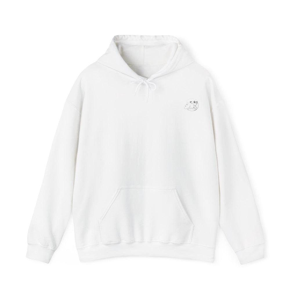 Storming Sea Hoodie, Monochrome, Nature Lovers | Cozy Pullover for Outdoor Adventures, Gifts, StreetWear